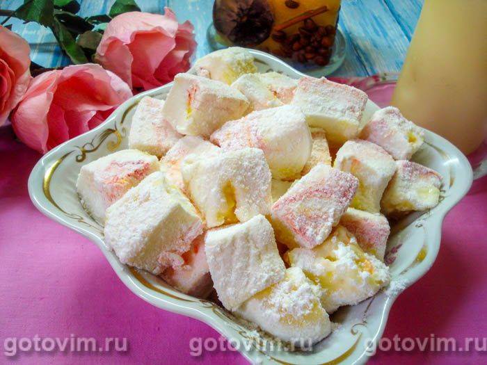 Апельсиновий маршмеллоу в домашніх умовах. Фотографія рецепта