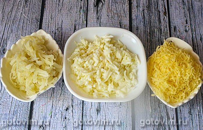 Листковий салат &laquo;Наречена&raquo; з куркою та грибами 