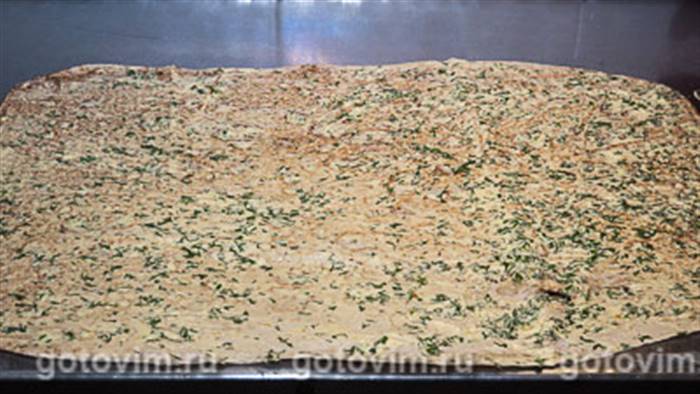 Рулет із лаваша з сьомгою