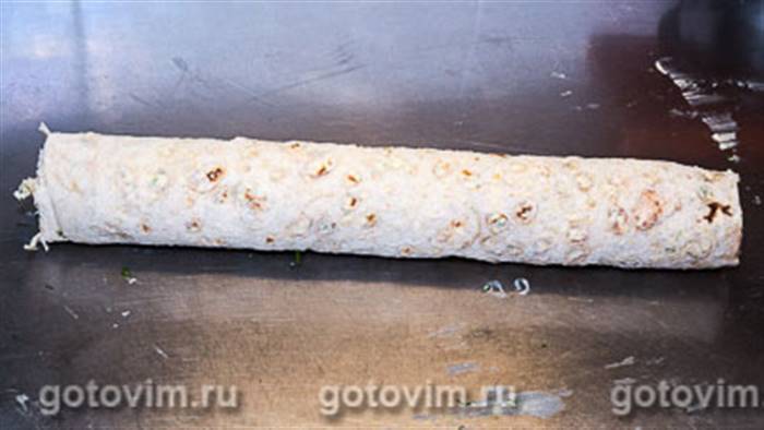 Рулет із лаваша з сьомгою