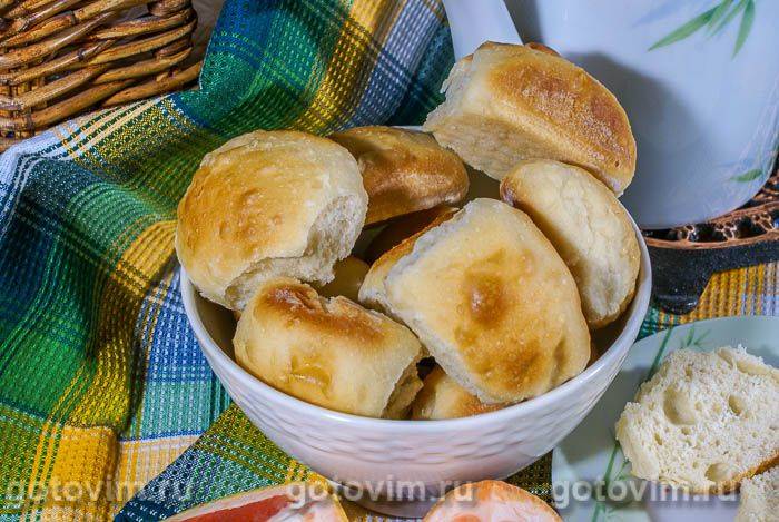 Булочки зі сметанного тіста (для хлібопічки). Фотографія рецепта