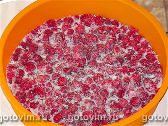 Малиновий коблер у мікрохвильовці