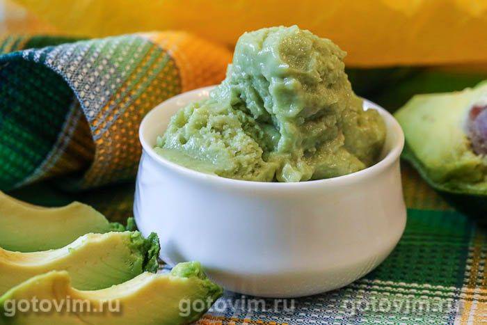 Морозиво з авокадо з лаймом. Фотографія рецепта