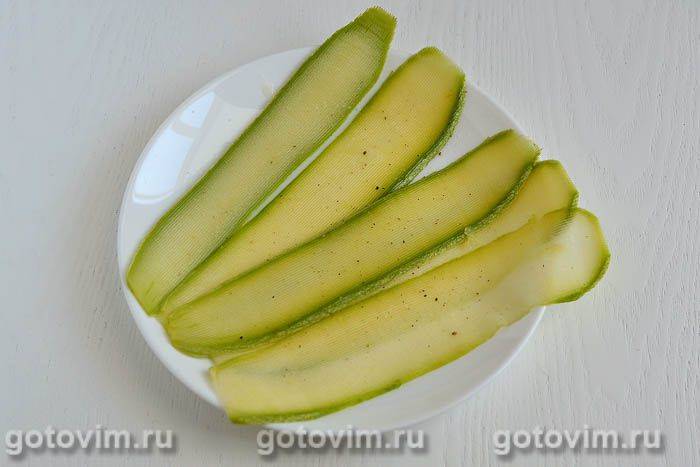 Рулетики з кабачків із сиром рікотта