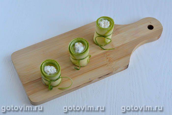 Рулетики з кабачків із сиром рікотта