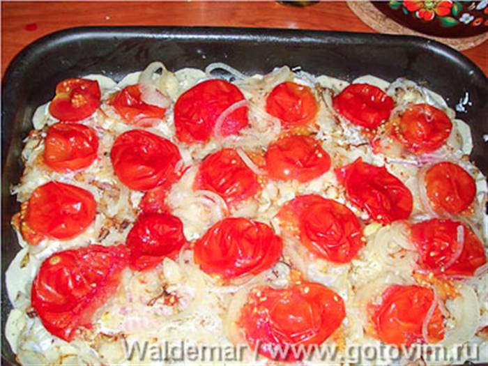 Картопляна запіканка з рибою 