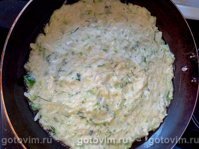 Піца з кабачків на сковороді