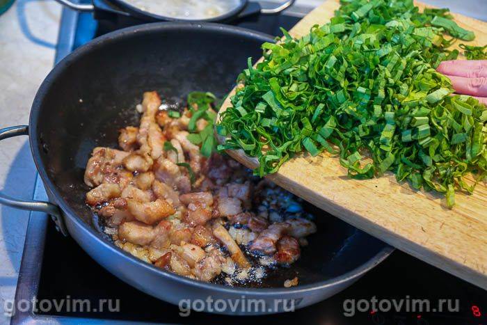 Свинина з черемшею