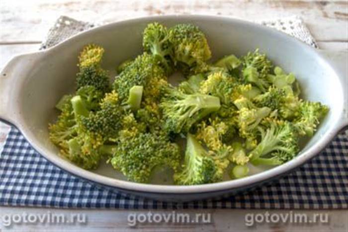 Броколі з гарбузом, запечені в духовці