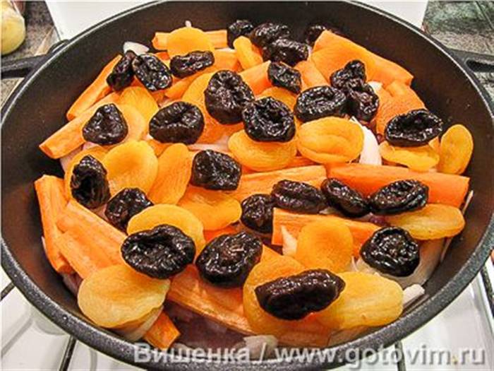 Цимес із м'ясом