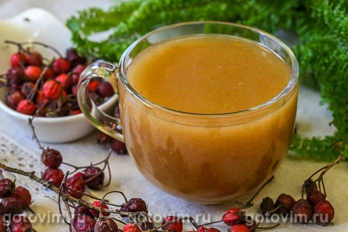 Кисіль із глоду. Фотографія рецепта