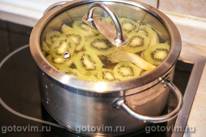 Компот із ківі з грушею