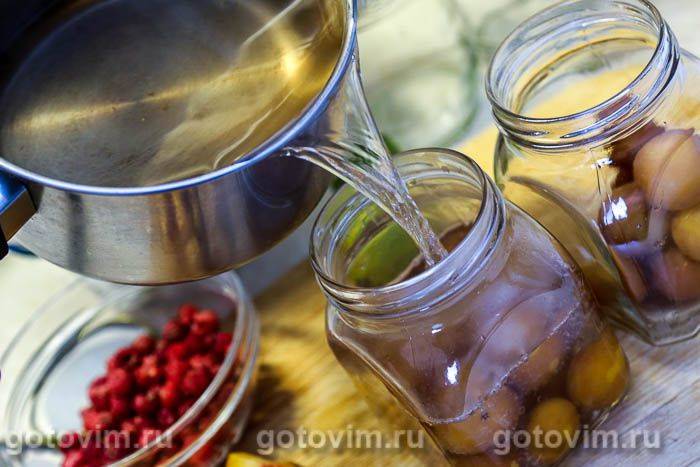 Компот із жовтої аличі на зиму (без стерилізації)