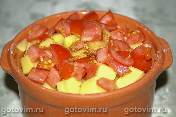 Куряче філе з овочами, запечене в духовці