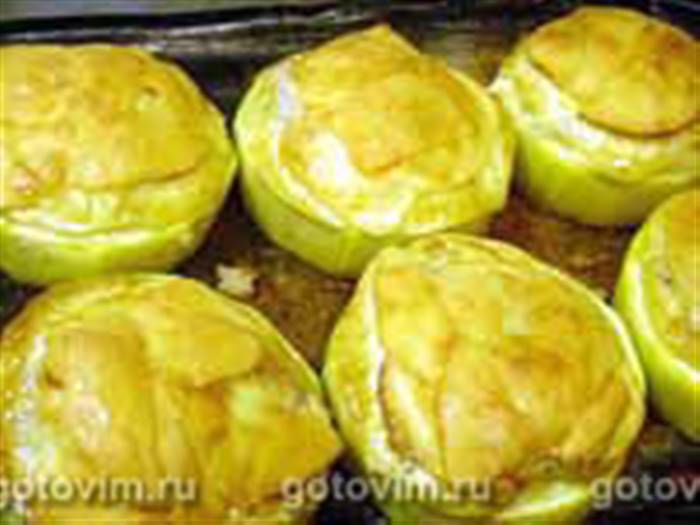 Кабачки фаршировані рибою