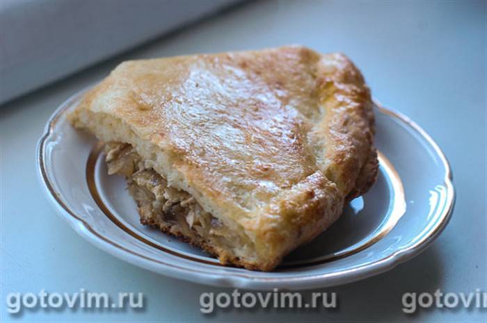 Пиріг із капустою із сирного тіста. Фотографія рецепта