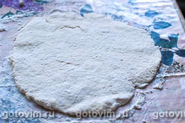 Пиріг із капустою із сирного тіста